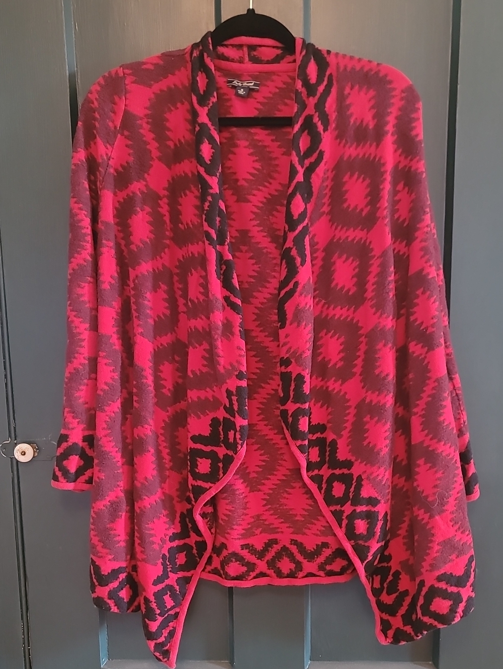 Lucky Brand PAztec Open-Front Cardigan